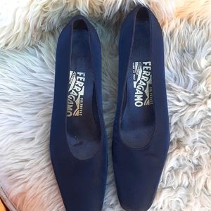 Salvatore Ferragamo Heels 7 AA bling